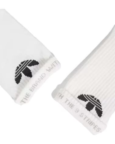 CONFEZIONE DA 3 CALZINI ADIDAS ORIGINALS TREFOIL UNISEX BLANCO