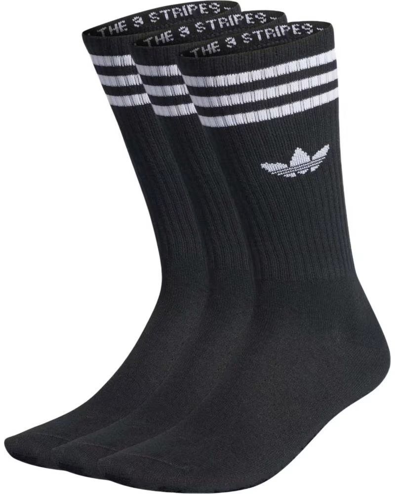 ADIDAS PACK DE 3 PAIRES DE CHAUSSETTES UNISEX ADIDAS ORIGINALS CREW 3 RAYAS NOIR NEGRO
