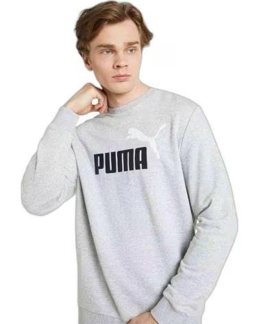 PUMA SWEATSHIRT PUMA ESS 2 COL BIG LOGO CREW T GRIS POUR HOMME GRIS