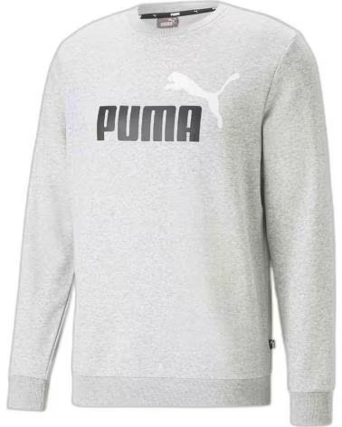 PUMA SWEATSHIRT PUMA ESS 2 COL BIG LOGO CREW T GRIS POUR HOMME GRIS