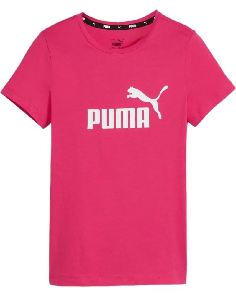 Sapatos de Menina e Menino PUMA CAMISETA PUMA ESS LOGO TEE G PARA MENINA/MENINO ROSA ROSA