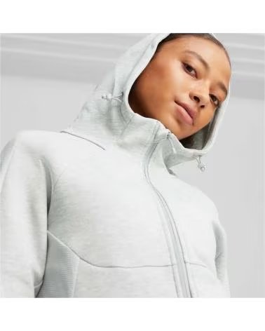 PUMA GIACCA SPORTIVA CON CAPPUCCIO PUMA GRIS