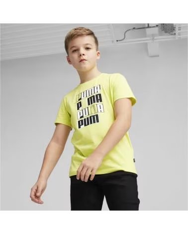 Sportif pour Homme PUMA MODELO ESS LOGO LAB TEE B PARA H VERDE