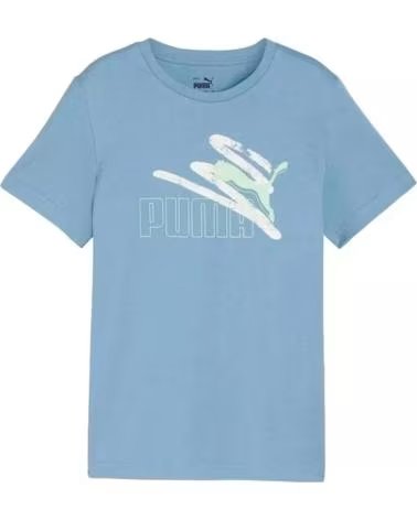 PUMA CAMISETA PUMA ESSENTIALS LOGO LAB SUMMER ZEN MASCULINA AZUL