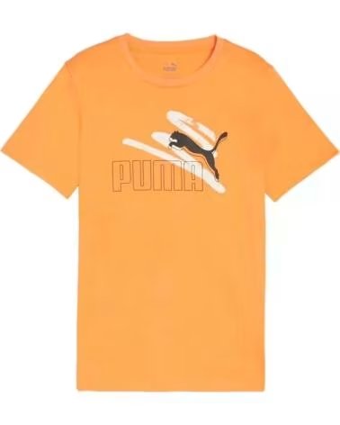 PUMA CAMISETA DE MANGA CORTA EN PARA NINOS NARANJA