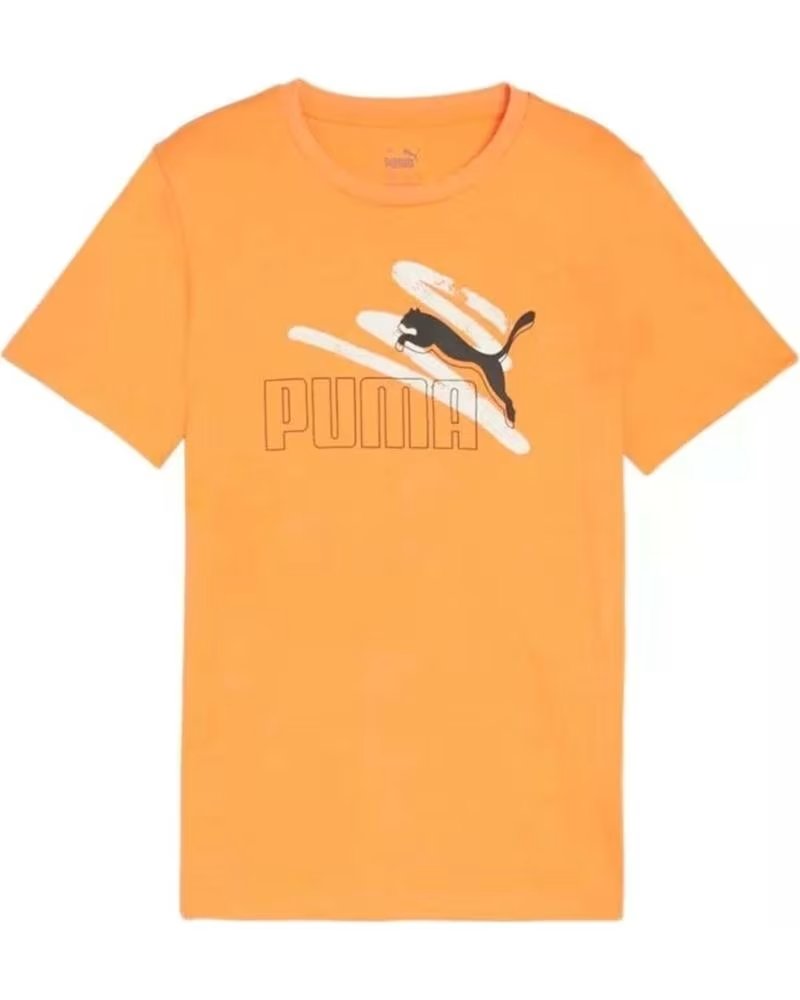 PUMA CAMISETA DE MANGA CORTA EN PARA NINOS NARANJA