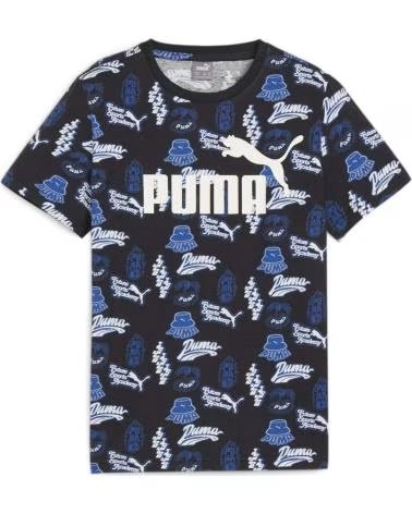 PUMA CAMISETA GRÁFICA PUMA INFANTIL AZUL