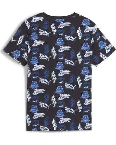 PUMA CAMISETA GRÁFICA PUMA INFANTIL AZUL