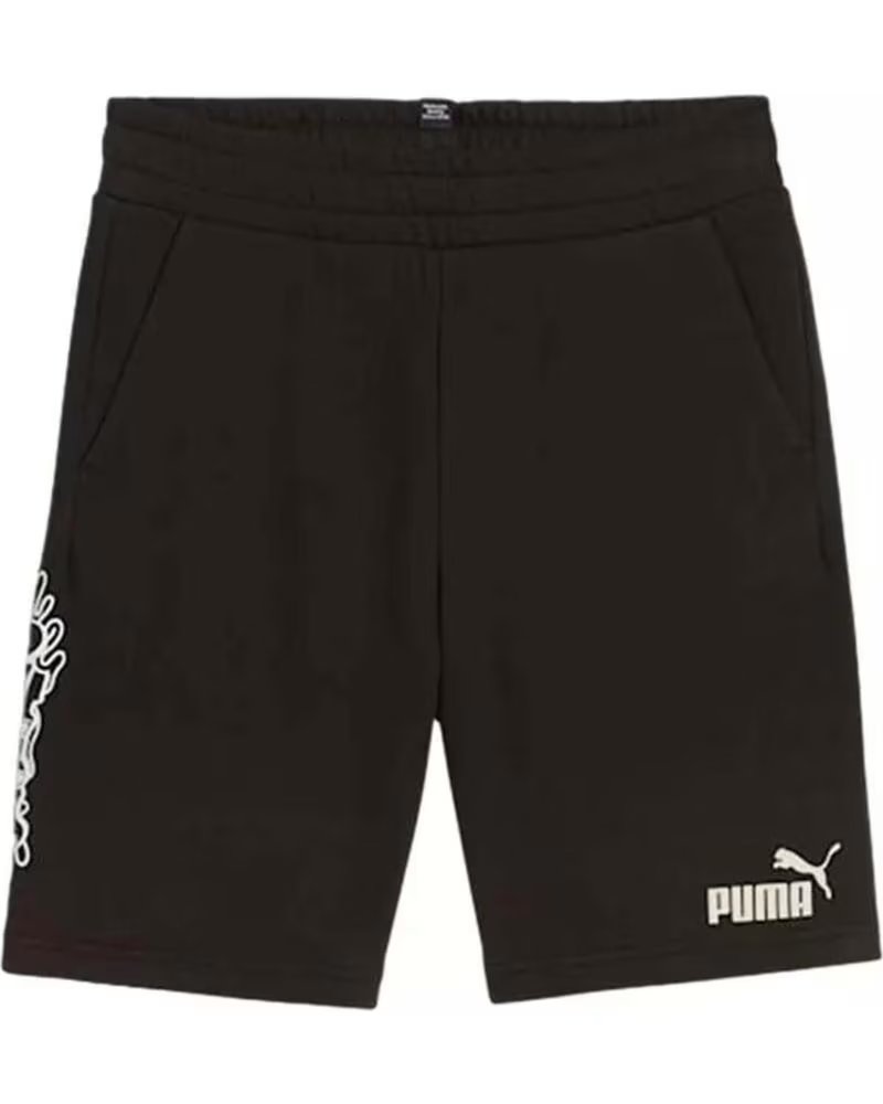 PUMA SHORT PUMA ESSENTIAL LOGO ENFANT NOIR NEGRO