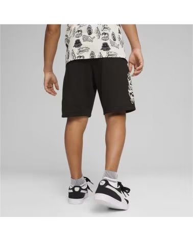 PUMA SHORT PUMA ESSENTIAL LOGO ENFANT NOIR NEGRO