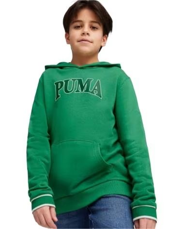 PUMA SWEAT À CAPUCHE PUMA UNISEXE POUR ENFANTS VERT VERDE