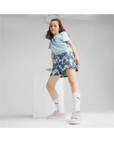 PUMA PUMA SHORTS FÜR KINDER BLAU GEMUSTERT AZUL