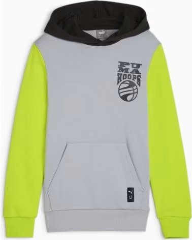 PUMA PUMA BLUEPRINT HOODIE FOR KIDS GRIS
