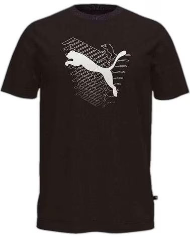 PUMA CAMISETA PUMA HOMBRE MANGA CORTA NEGRA CON LOGO NEGRO