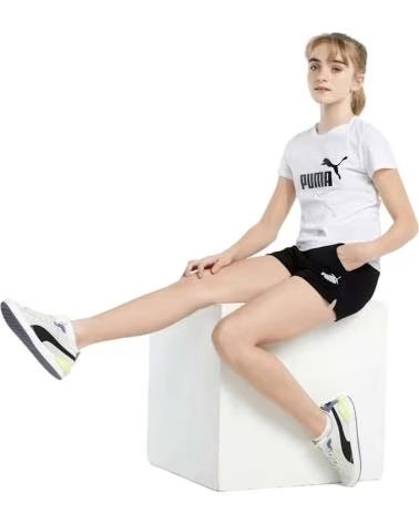 PUMA COMPLETO SPORTIVO PUMA ESSENTIALS BAMBINA BIANCO E NERO MULTICOLOR