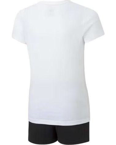 PUMA COMPLETO SPORTIVO PUMA ESSENTIALS BAMBINA BIANCO E NERO MULTICOLOR