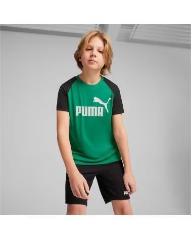 PUMA COMPLETO SPORTIVO PER BAMBINO VERDE E NERO