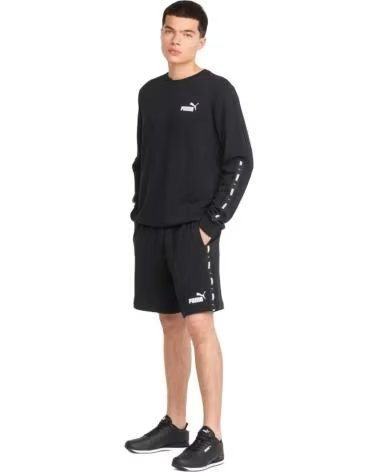 PUMA PUMA ESS TAPE SHORTS 9" HOMBRE NEGRO BEIG