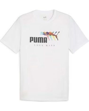 PUMA CAMISETA PUMA ESS LOVE WINS TEE BLANCA PARA MUJER BLANCO