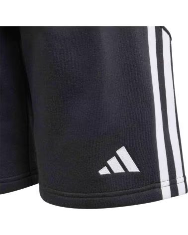 PANTALONCINI ADIDAS ESSENTIALS 3 STRISCE PER RAGAZZI NERI NEGRO