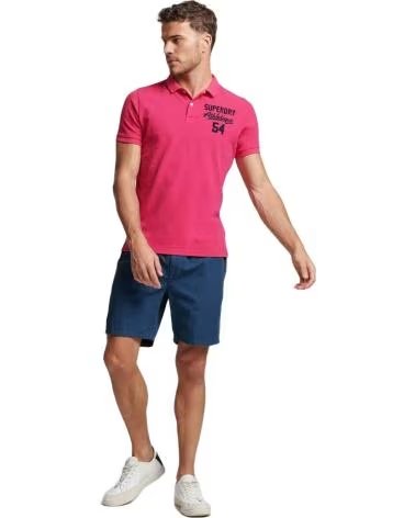 SUPERDRY POLO DE MANGA CORTA EN PARA HOMBRE ROSA