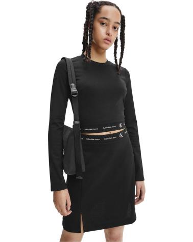 CALVIN KLEIN CAMISETA DE MANGA LARGA JEANS EN PARA MUJER NEGRO