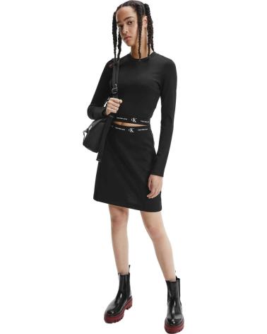 CALVIN KLEIN CAMISETA DE MANGA LARGA JEANS EN PARA MUJER NEGRO