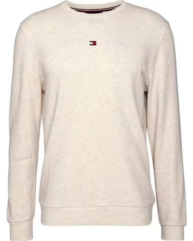 TOMMY HILFIGER TOMMY HILFIGER SWEATSHIRT MIT RUNDHALSAUSSCHNITT BEIGE