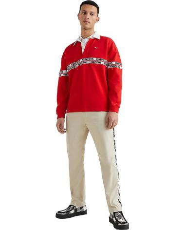 TOMMY JEANS POLO DE MANGA CORTA EN PARA HOMBRE ROJO