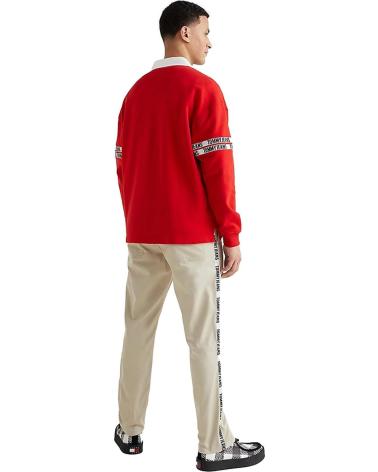 TOMMY JEANS POLO DE MANGA CORTA EN PARA HOMBRE ROJO