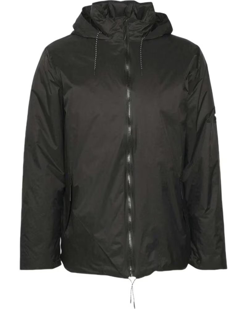 RAINS GIACCA RAINS UNISEX NERA IMPERMEABILE NEGRO