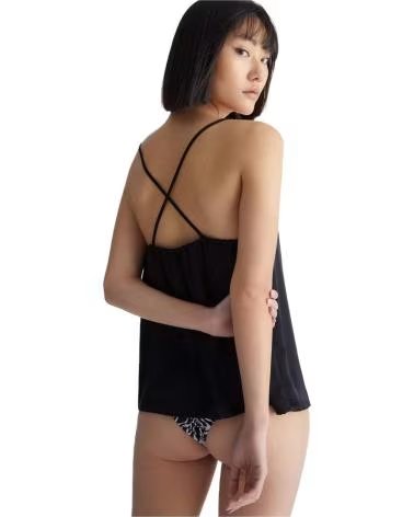 LIU JO CAMISETA DE ALÇAS LIU JO FEMININA PRETA NEGRO