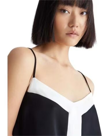 LIU JO CAMISETA DE ALÇAS LIU JO FEMININA PRETA NEGRO