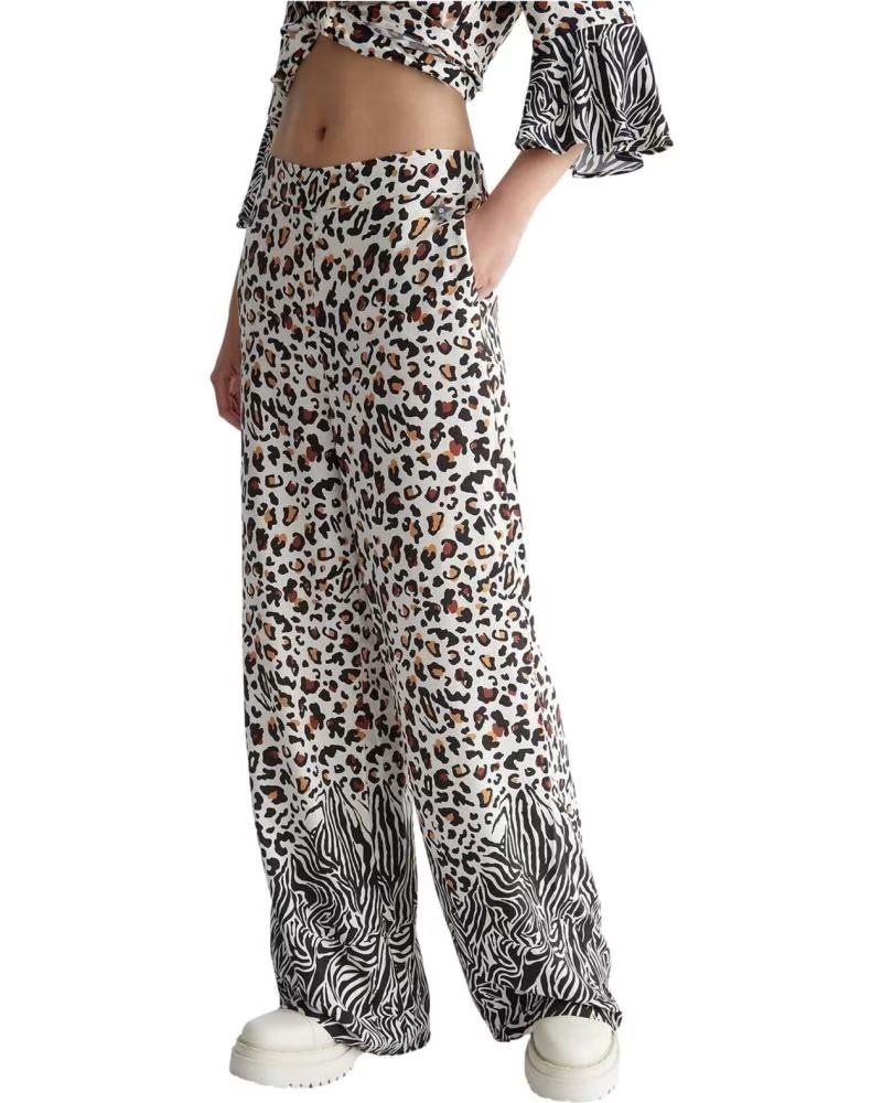 LIU JO PANTALON LONG LIU JO IMPRIMÉ POUR FEMME MULTICOLOR