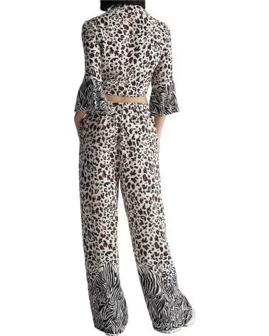 LIU JO PANTALON LONG LIU JO IMPRIMÉ POUR FEMME MULTICOLOR