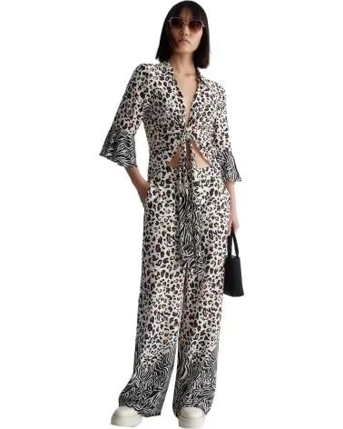 LIU JO PANTALON LONG LIU JO IMPRIMÉ POUR FEMME MULTICOLOR
