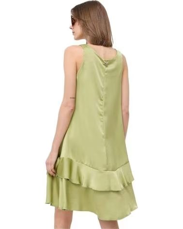 LIU JO VESTIDO MIDI CON DETALLE DE ESTRELLA VERDE