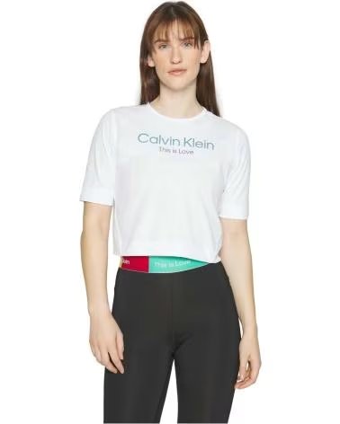 CALVIN KLEIN CAMISETA CALVIN KLEIN DE MANGA CORTA PARA MUJER BLANCO