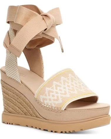 UGG SANDÁLIAS UGG PLATAFORMA FEMININAS BEIGE