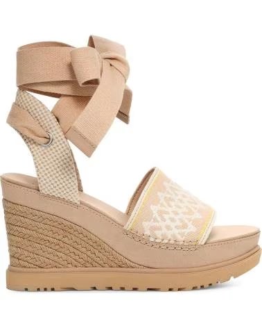 UGG SANDÁLIAS UGG PLATAFORMA FEMININAS BEIGE