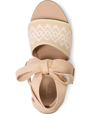 UGG SANDÁLIAS UGG PLATAFORMA FEMININAS BEIGE