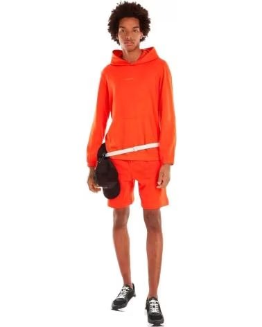 CALVIN KLEIN FELPA CON CAPPUCCIO CALVIN KLEIN DA UOMO NARANJA