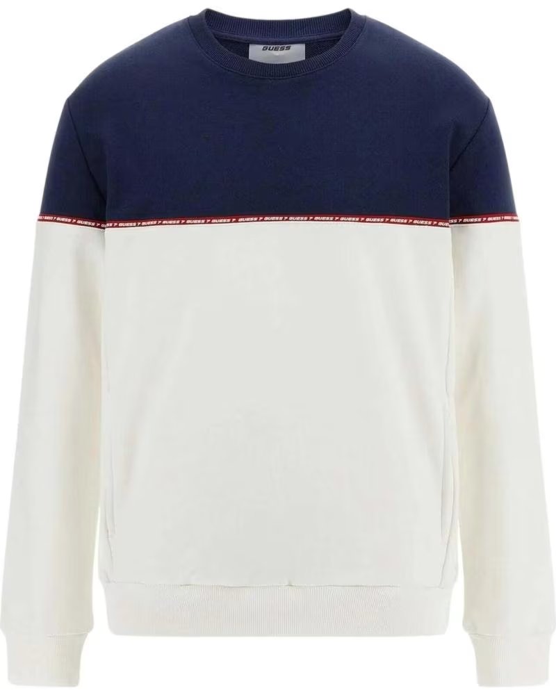 GUESS SUDADERA GUESS DE HOMBRE CON BLOQUES DE COLOR MULTICOLOR