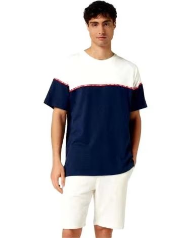 GUESS GUESS HERREN-T-SHIRT MIT FARBBLOCK UND KURZEN ÄRMELN MULTICOLOR