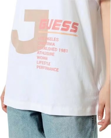 GUESS CAMISETA GUESS DE MANGA CORTA CON NÚMERO PARA MUJER BLANCO