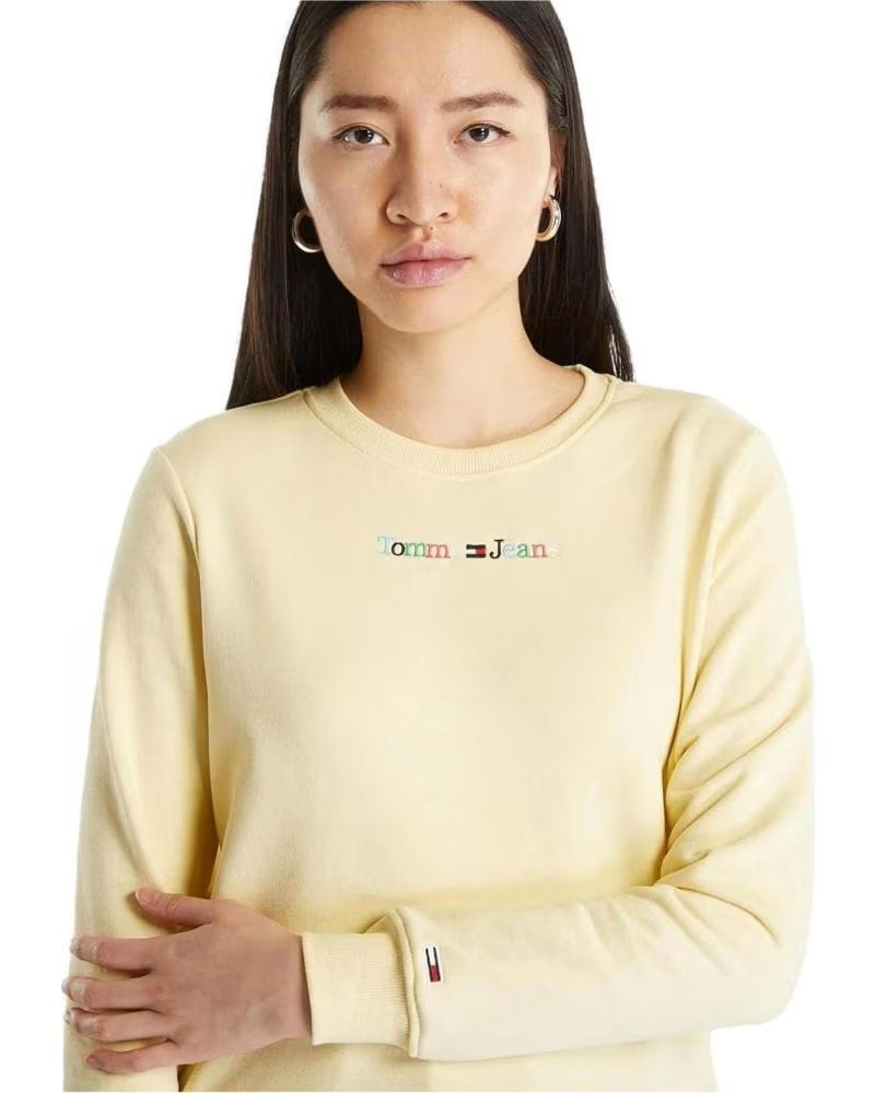 TOMMY JEANS FELPA TOMMY JEANS GIALLA DA DONNA AMARILLO