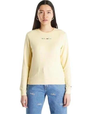 TOMMY JEANS FELPA TOMMY JEANS GIALLA DA DONNA AMARILLO