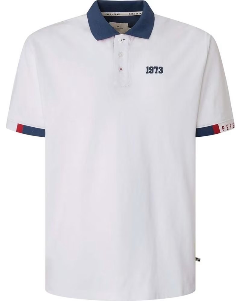 PEPE JEANS PEPE JEANS HERREN POLOSHIRT MIT KURZEN ÄRMELN BLANCO