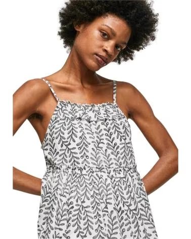 PEPE JEANS VESTITO CON SPALLINE E STAMPA FLOREALE PEPE JEANS MULTICOLOR