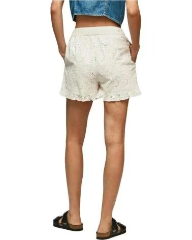 PEPE JEANS PEPE JEANS PANTALÓN CORTO ENCAJE BLANCO MUJER BLANCO